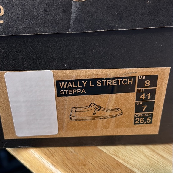NEW Hey Dude Shoes  Wally Gray Stretch Steppa Size 8